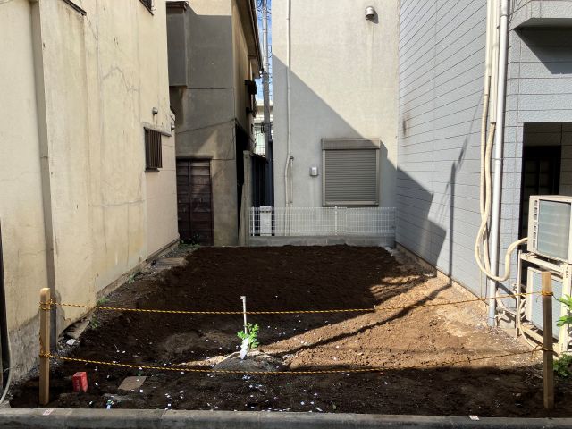 木造２階建て解体工事(東京都新宿区赤城下町)工事後の様子です。
